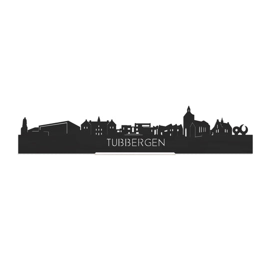 Standing Skyline Tubbergen Zwart houten cadeau decoratie relatiegeschenk van WoodWideCities