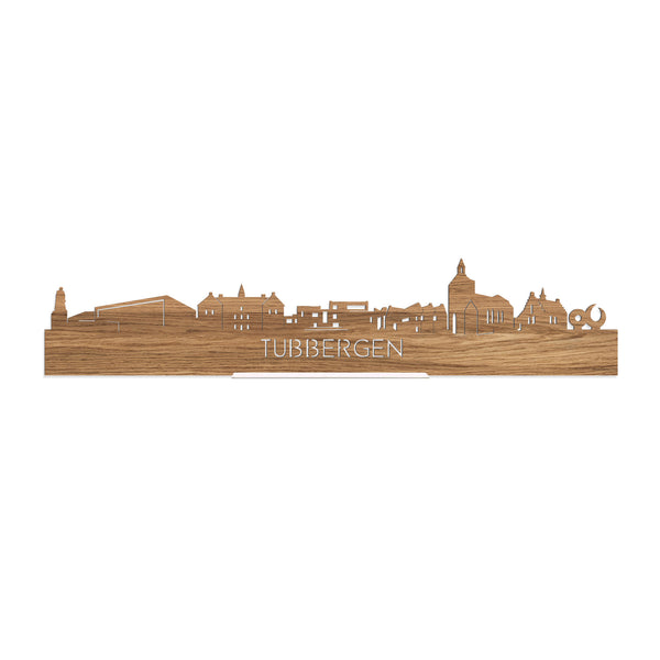 Standing Skyline Tubbergen Eiken houten cadeau decoratie relatiegeschenk van WoodWideCities