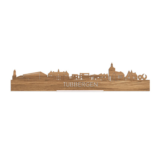 Standing Skyline Tubbergen Eiken houten cadeau decoratie relatiegeschenk van WoodWideCities