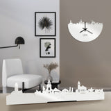 Standing Skyline Urk Wit glanzend gerecycled kunststof cadeau decoratie relatiegeschenk van WoodWideCities