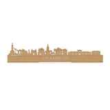 Standing Skyline Valkenburg Bamboe houten cadeau decoratie relatiegeschenk van WoodWideCities