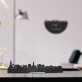 Standing Skyline Valkenburg Zwart houten cadeau decoratie relatiegeschenk van WoodWideCities
