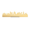 Standing Skyline Valkenswaard Goud Metallic 40 cm houten cadeau decoratie relatiegeschenk van WoodWideCities
