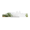 Standing Skyline Vancouver Spiegel 40 cm houten cadeau decoratie relatiegeschenk van WoodWideCities