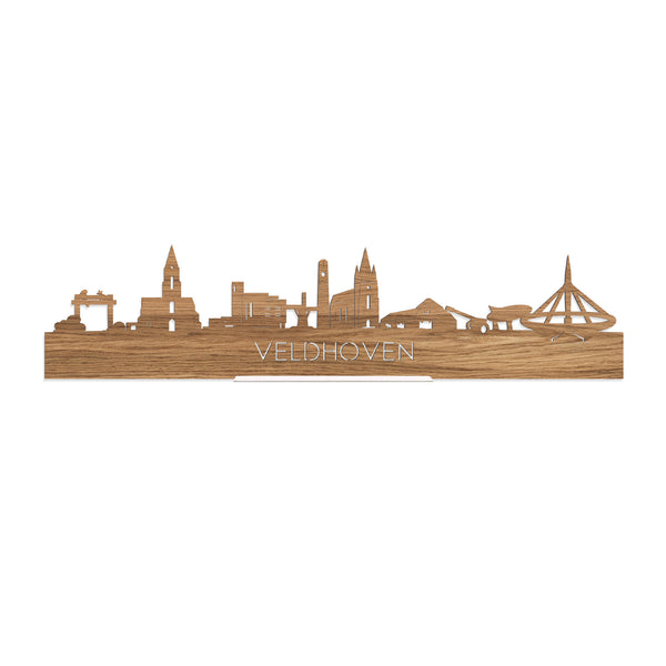 Standing Skyline Veldhoven Eiken houten cadeau decoratie relatiegeschenk van WoodWideCities