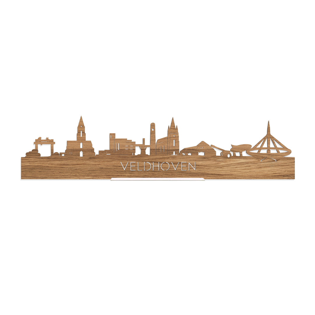 Standing Skyline Veldhoven Eiken houten cadeau decoratie relatiegeschenk van WoodWideCities