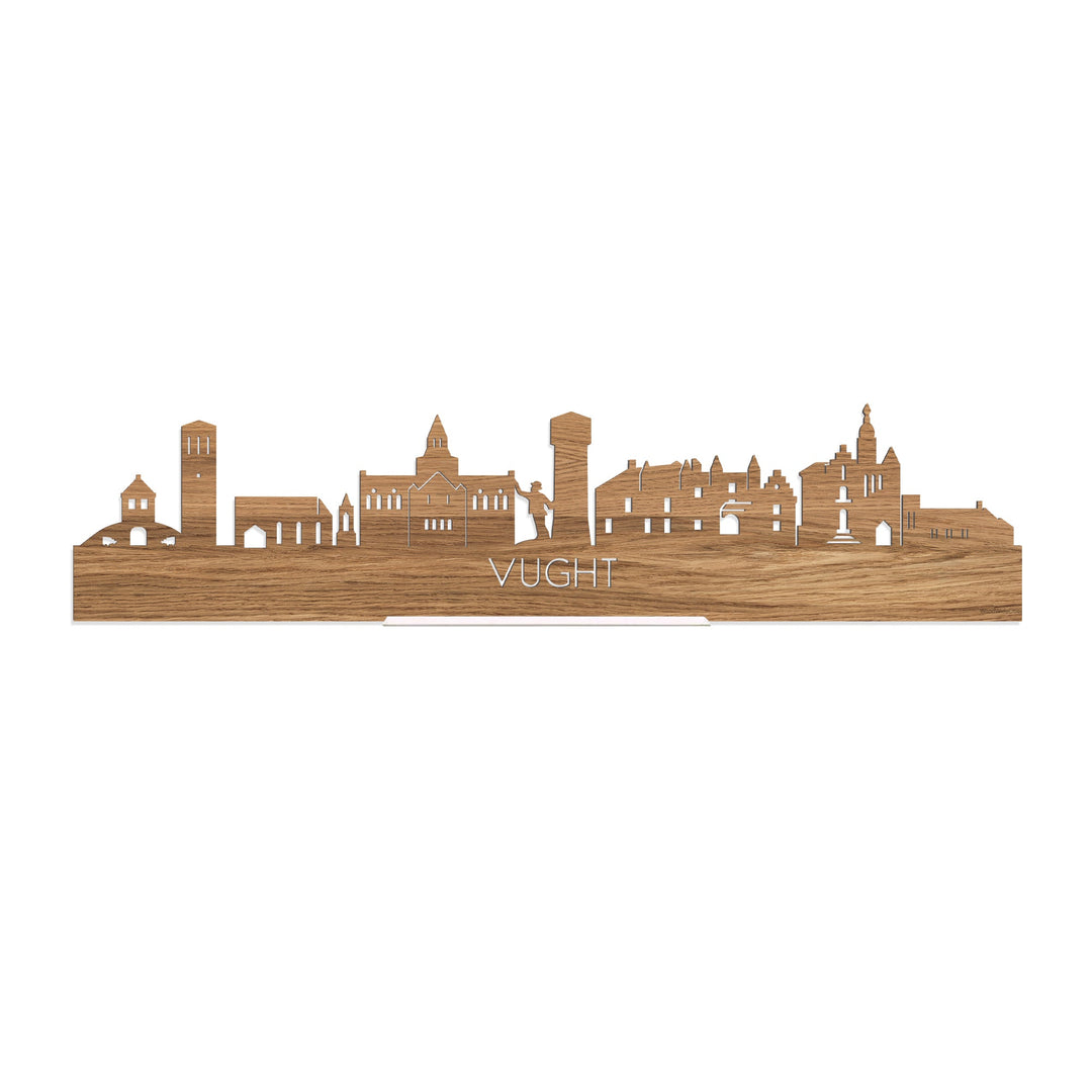 Standing Skyline Vught Eiken houten cadeau decoratie relatiegeschenk van WoodWideCities