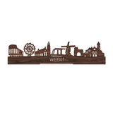 Standing Skyline Weert Noten houten cadeau decoratie relatiegeschenk van WoodWideCities