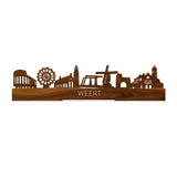 Standing Skyline Weert Palissander houten cadeau decoratie relatiegeschenk van WoodWideCities