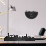 Standing Skyline Weesp Zwart houten cadeau decoratie relatiegeschenk van WoodWideCities