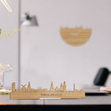 Standing Skyline Winschoten Bamboe houten cadeau decoratie relatiegeschenk van WoodWideCities