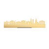 Standing Skyline Woerden Goud Metallic 40 cm houten cadeau decoratie relatiegeschenk van WoodWideCities