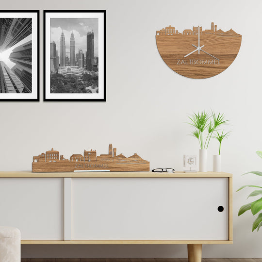 Standing Skyline Zaltbommel Eiken houten cadeau decoratie relatiegeschenk van WoodWideCities
