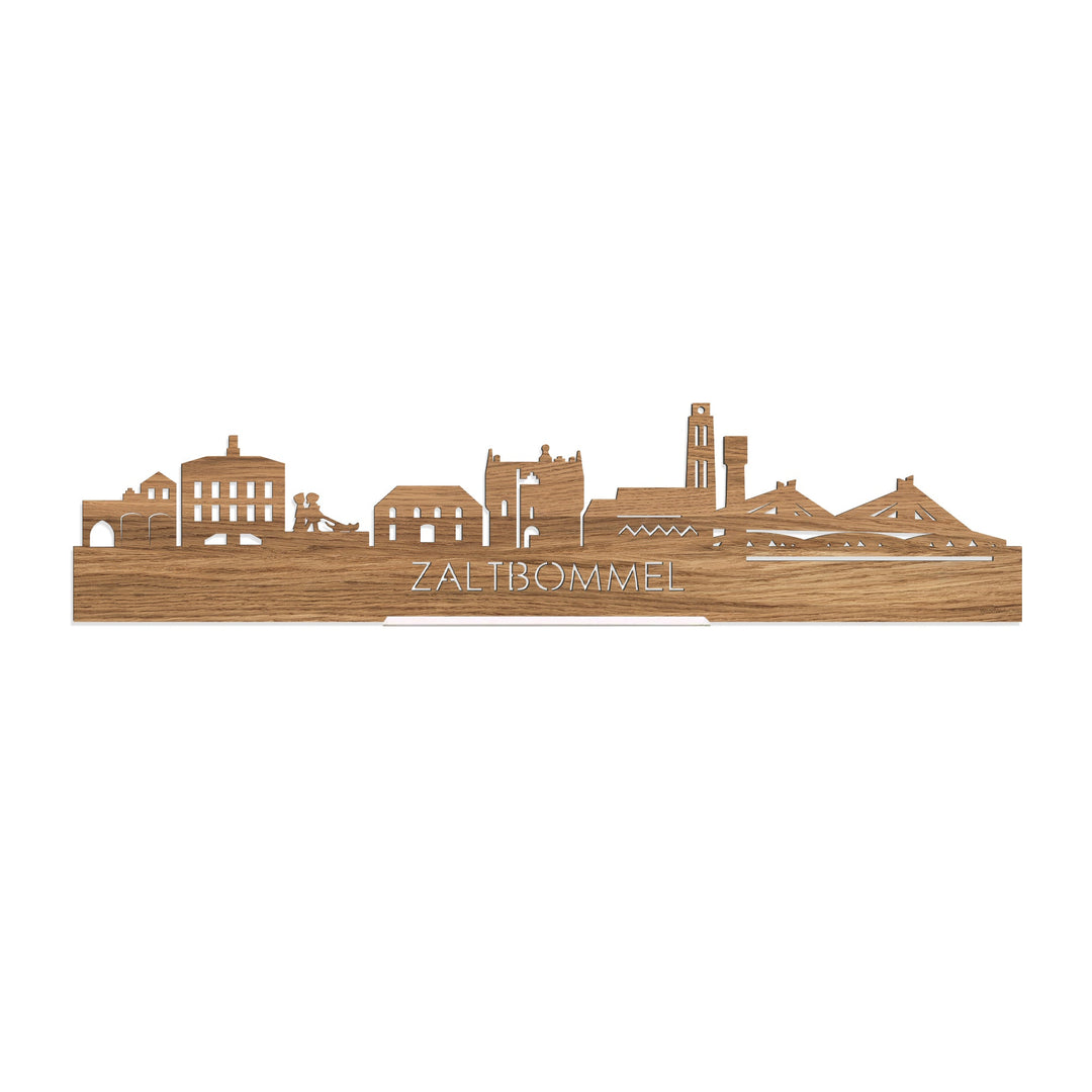 Standing Skyline Zaltbommel Eiken houten cadeau decoratie relatiegeschenk van WoodWideCities