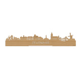 Standing Skyline Zevenaar Bamboe houten cadeau decoratie relatiegeschenk van WoodWideCities