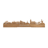 Standing Skyline Zevenaar Eiken houten cadeau decoratie relatiegeschenk van WoodWideCities