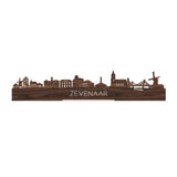 Standing Skyline Zevenaar Noten houten cadeau decoratie relatiegeschenk van WoodWideCities