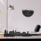 Standing Skyline Zevenbergen Zwart houten cadeau decoratie relatiegeschenk van WoodWideCities