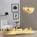 Standing Skyline Zevenbergen Metallic Goud gerecycled kunststof cadeau decoratie relatiegeschenk van WoodWideCities