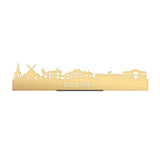 Standing Skyline Zuidlaren Goud Metallic 40 cm houten cadeau decoratie relatiegeschenk van WoodWideCities