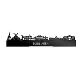 Standing Skyline Zuidlaren Zwart Glanzend 40 cm houten cadeau decoratie relatiegeschenk van WoodWideCities