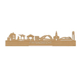 Standing Skyline papendrecht Bamboe houten cadeau decoratie relatiegeschenk van WoodWideCities