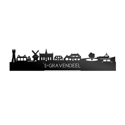 Standing Skyline 's-Gravendeel Zwart Glanzend