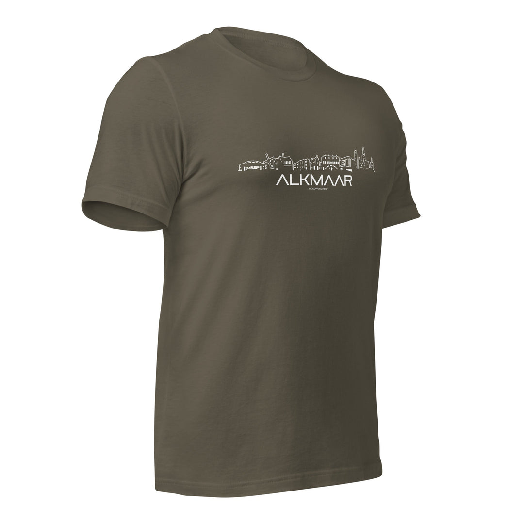 T-Shirt Alkmaar houten cadeau decoratie relatiegeschenk van WoodWideCities