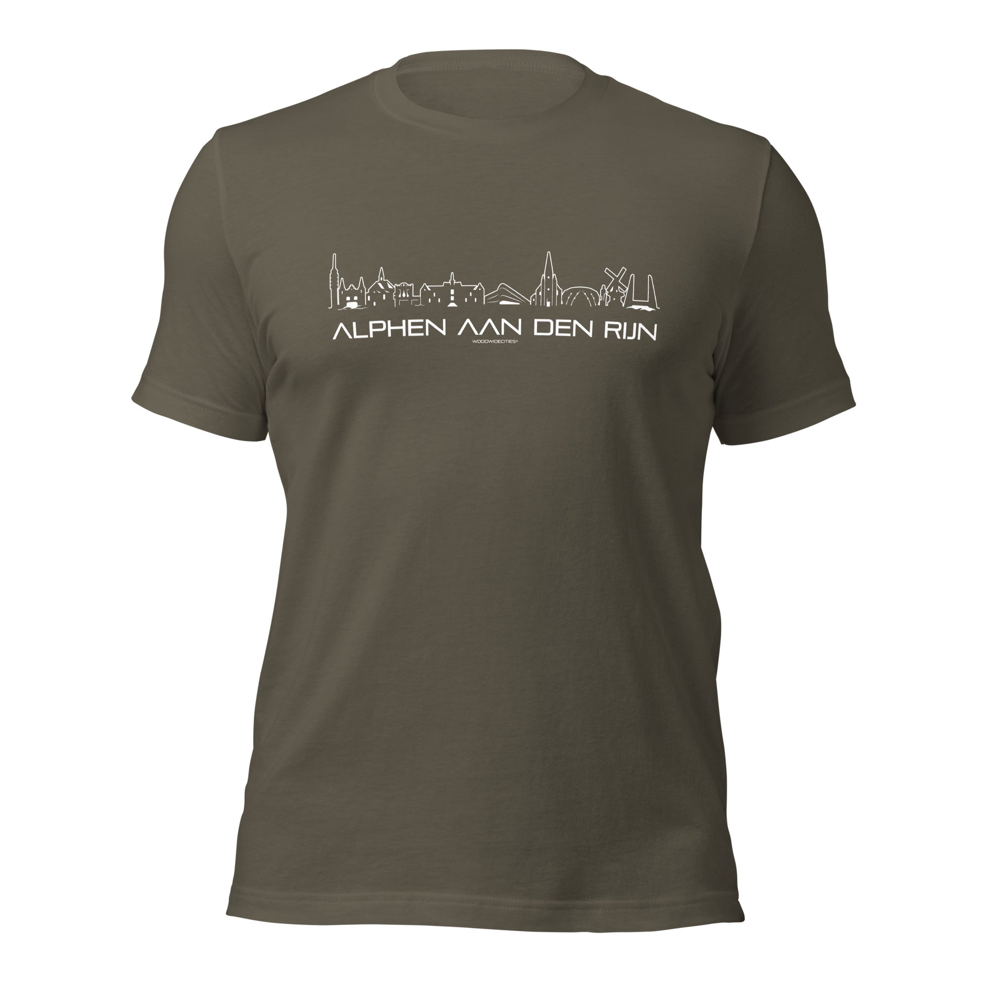 T-Shirt Alphen aan den Rijn Army S houten cadeau decoratie relatiegeschenk van WoodWideCities