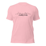 T-Shirt Ameland Pink S houten cadeau decoratie relatiegeschenk van WoodWideCities