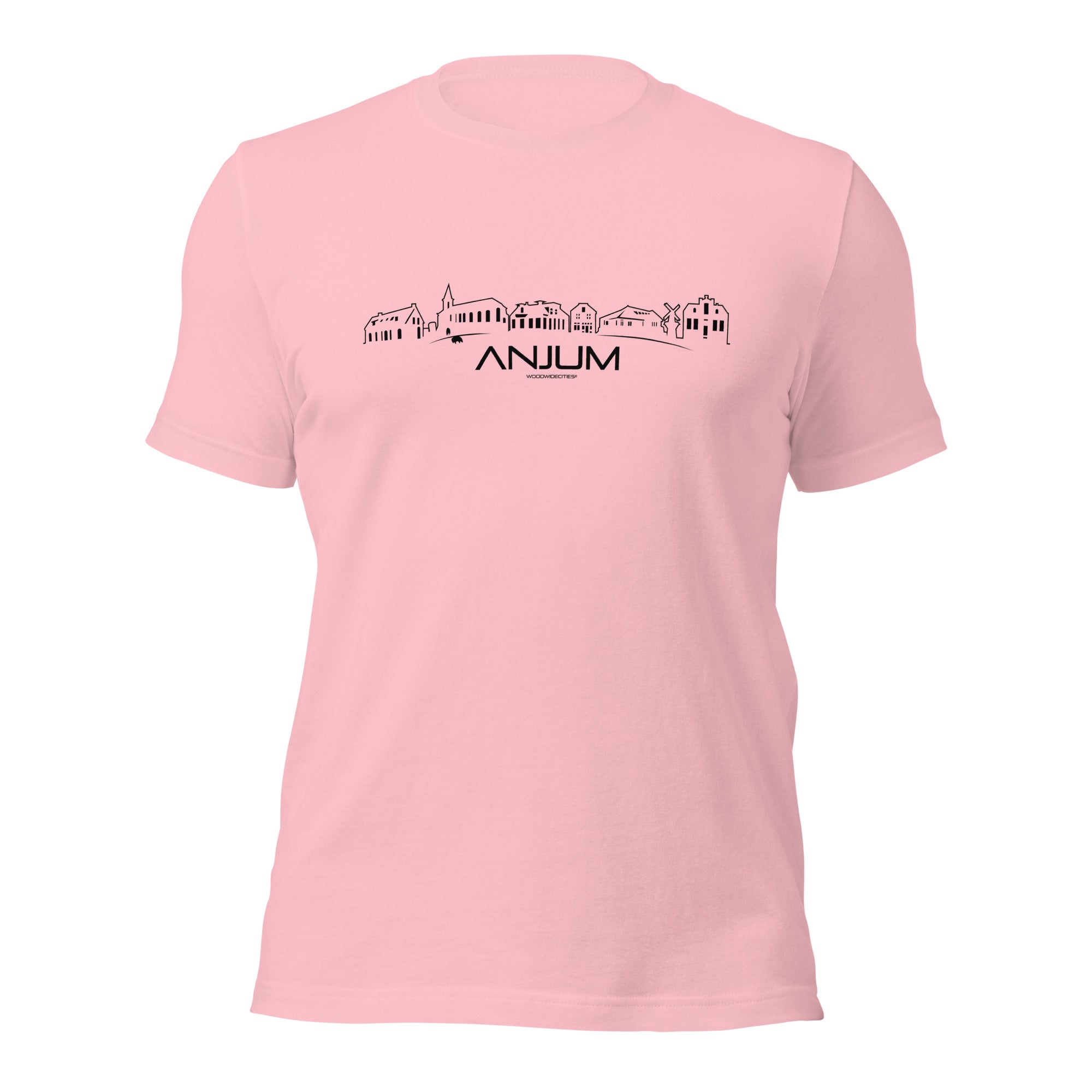 T-Shirt Anjum Pink S houten cadeau decoratie relatiegeschenk van WoodWideCities