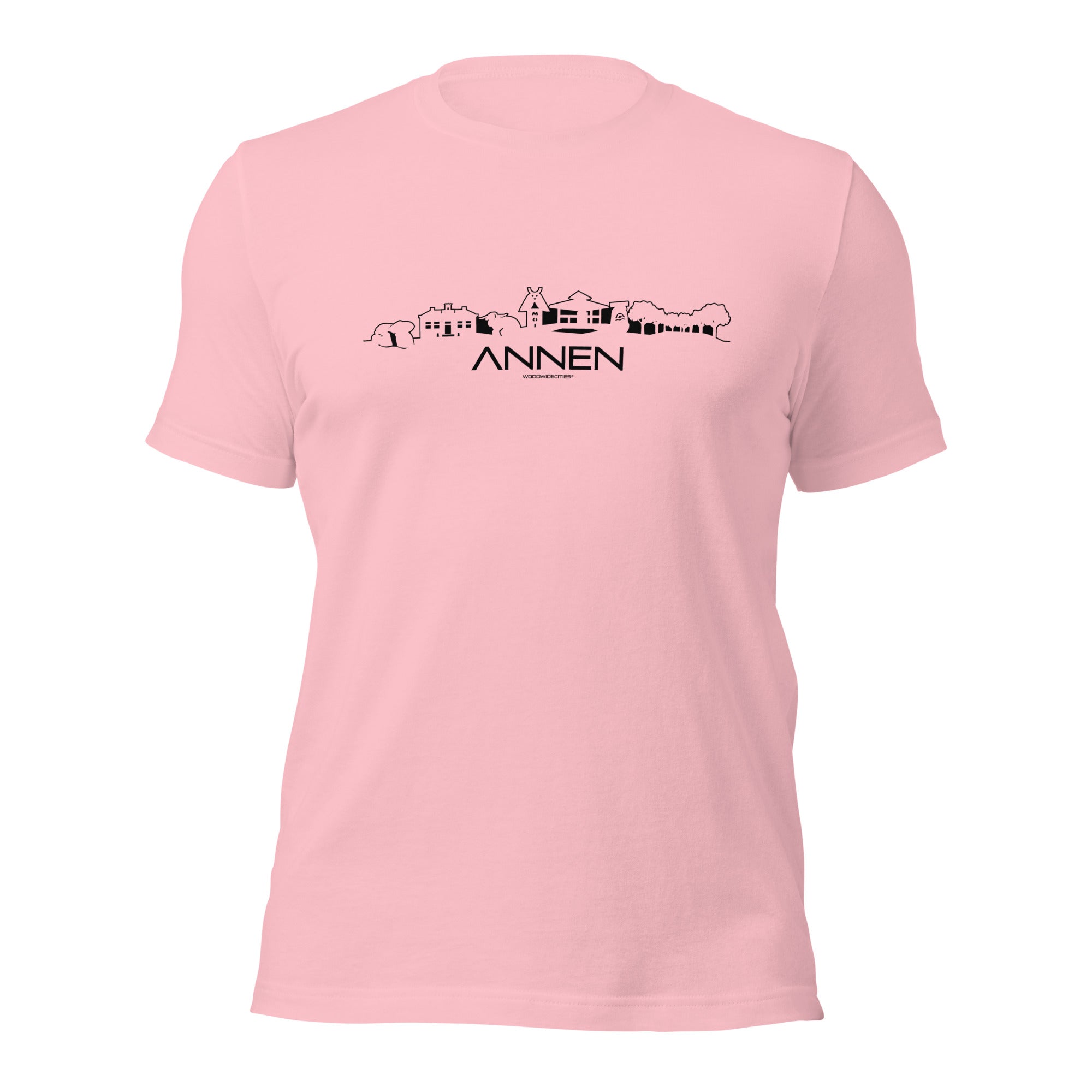 T-Shirt Annen Pink S houten cadeau decoratie relatiegeschenk van WoodWideCities