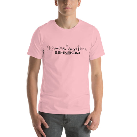 T-Shirt Bennekom Pink S houten cadeau decoratie relatiegeschenk van WoodWideCities