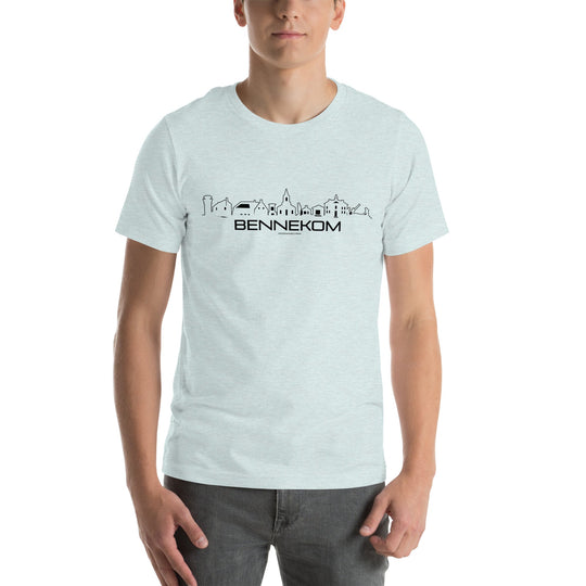 T-Shirt Bennekom Light Blue S houten cadeau decoratie relatiegeschenk van WoodWideCities