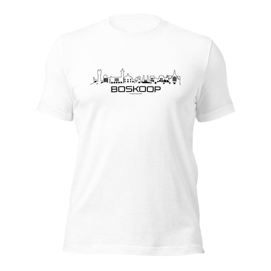 T-Shirt Boskoop White S houten cadeau decoratie relatiegeschenk van WoodWideCities
