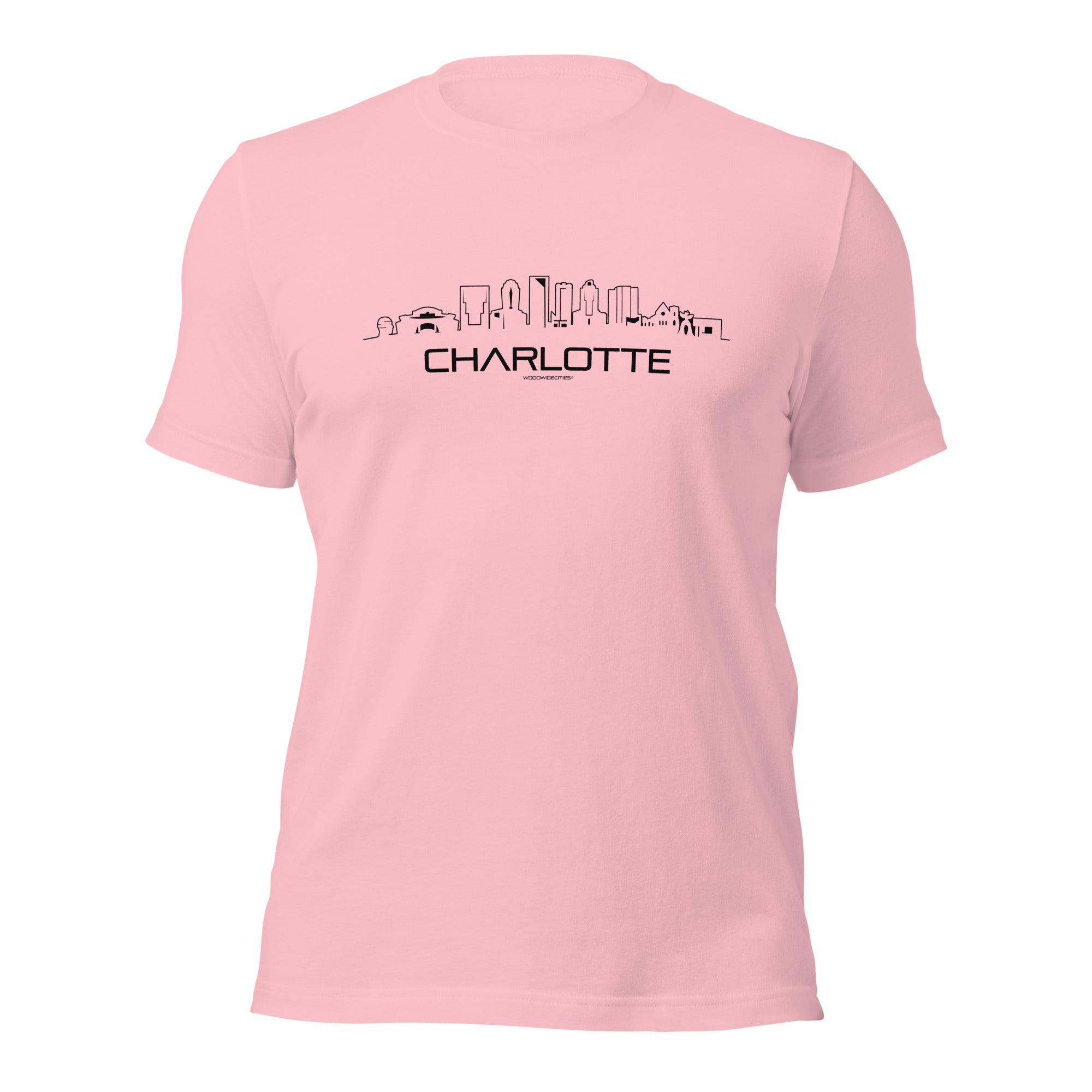 T-Shirt Charlotte Roze S houten cadeau decoratie relatiegeschenk van WoodWideCities