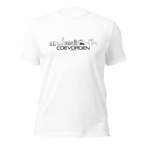 T-Shirt Coevorden White S houten cadeau decoratie relatiegeschenk van WoodWideCities