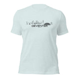 T-Shirt Deventer Light Blue S houten cadeau decoratie relatiegeschenk van WoodWideCities