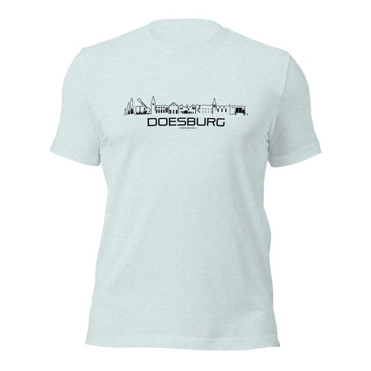 T-Shirt Doesburg Light Blue S houten cadeau decoratie relatiegeschenk van WoodWideCities