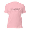 T-Shirt Emmeloord Pink S houten cadeau decoratie relatiegeschenk van WoodWideCities