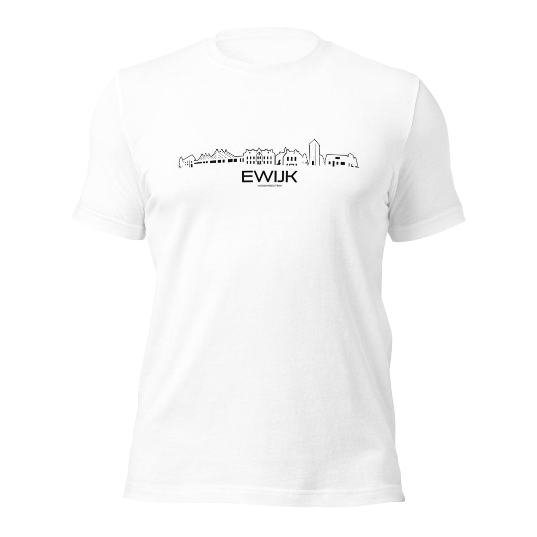 T-Shirt Ewijk White S houten cadeau decoratie relatiegeschenk van WoodWideCities