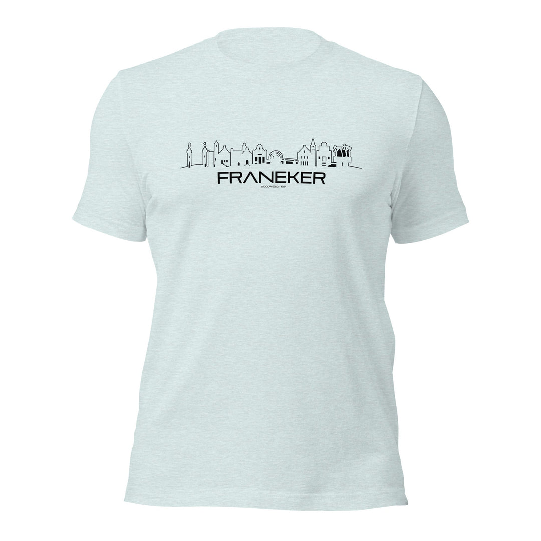 T-Shirt Franeker Light Blue S houten cadeau decoratie relatiegeschenk van WoodWideCities