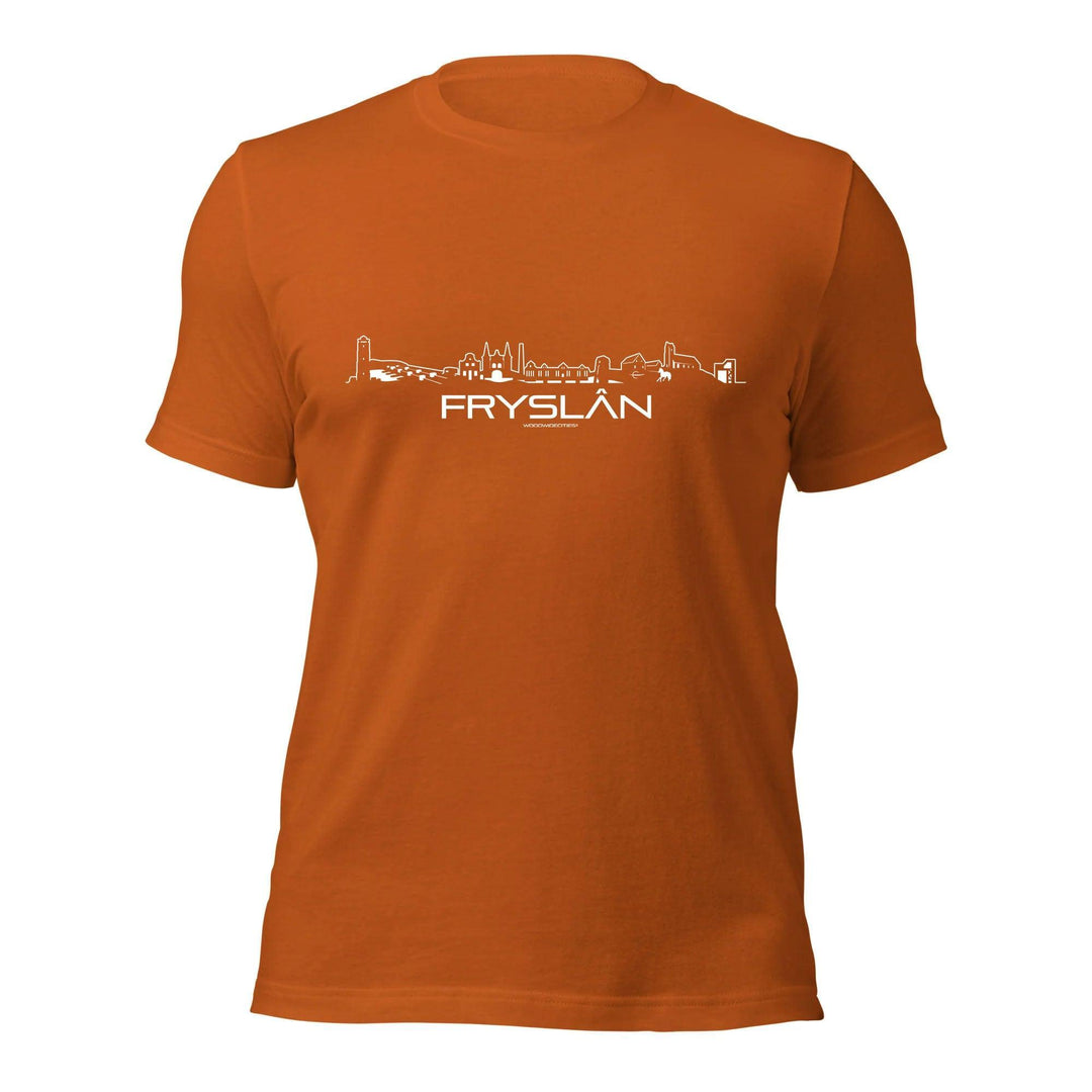 T-Shirt Fryslan cadeau voor elke citylover decoratie kleding relatiegeschenk van WoodWideCities