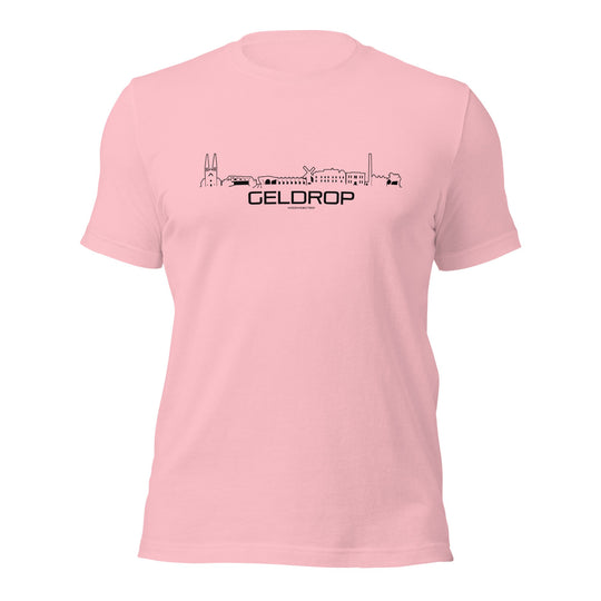 T-Shirt Geldrop Pink S houten cadeau decoratie relatiegeschenk van WoodWideCities