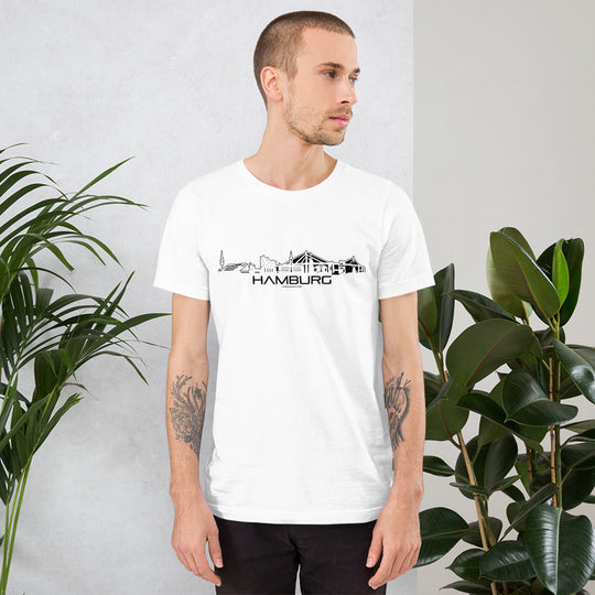 T-Shirt Hamburg houten cadeau decoratie relatiegeschenk van WoodWideCities