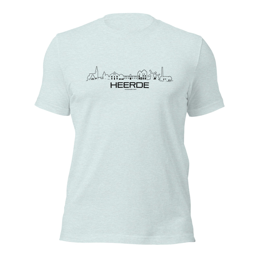 T-Shirt Heerde Light Blue S houten cadeau decoratie relatiegeschenk van WoodWideCities