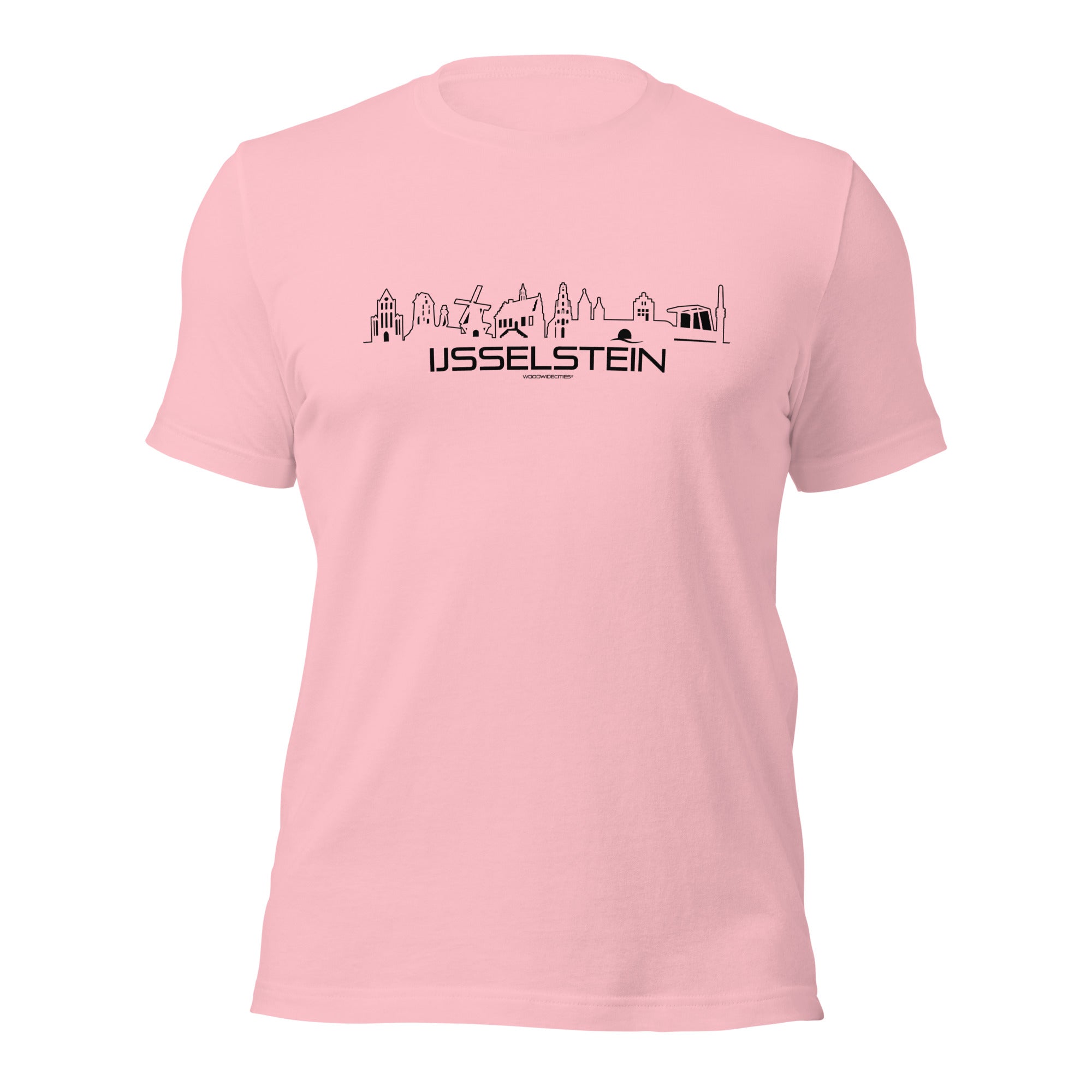 T-Shirt IJsselstein Pink S houten cadeau decoratie relatiegeschenk van WoodWideCities