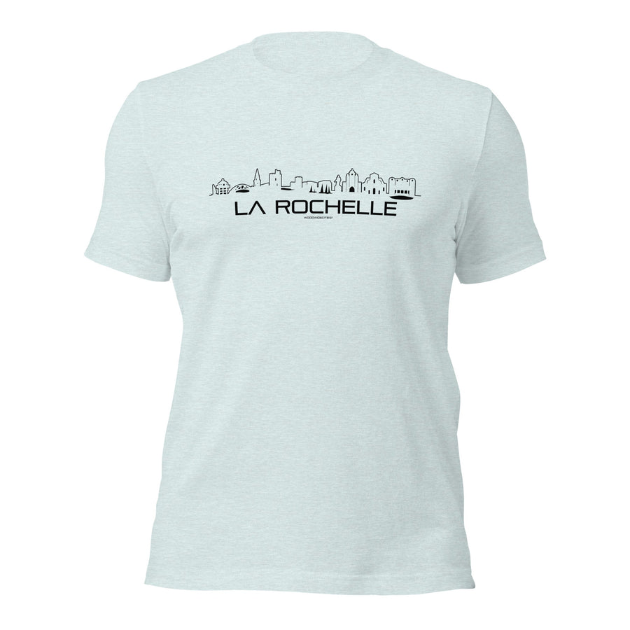 T-Shirt La Rochelle Light Blue S houten cadeau decoratie relatiegeschenk van WoodWideCities