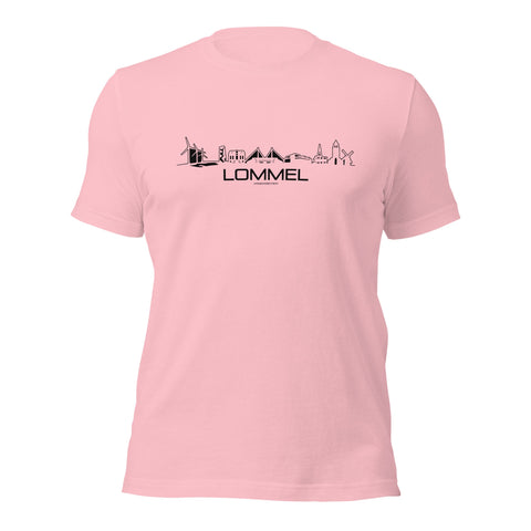 T-Shirt Lommel Pink S houten cadeau decoratie relatiegeschenk van WoodWideCities