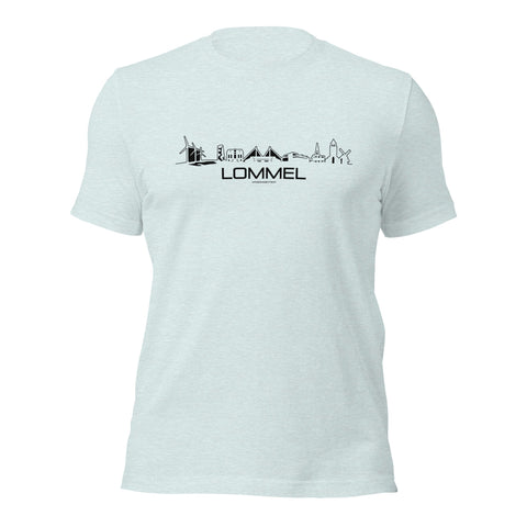 T-Shirt Lommel Light Blue S houten cadeau decoratie relatiegeschenk van WoodWideCities